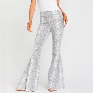 Altar’d State Snakeskin Frayed Hem Bell Bottoms Size XS
